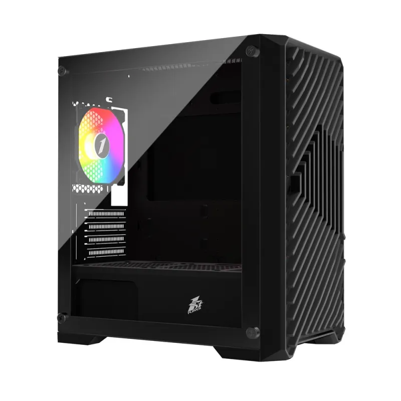 1 ST PLAYER  TRILOBITE T5 SIYAH 650W 80+ ARGB 4X12CM FAN TEMPERLI CAM MESH USB 3.0 ATX KASA