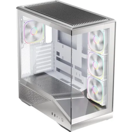 1ST PLAYER GM7 BTF GÜMÜŞ ARGB 4X12CM FAN TEMPERLİ CAM  ATX KASA