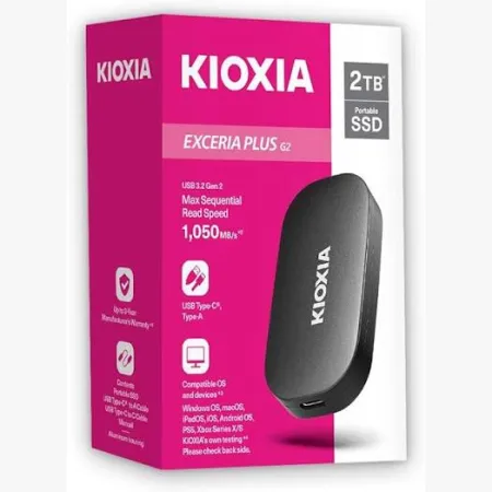 2TB KIOXIA EXCERIA PLUS G2 LXD20K002TG8