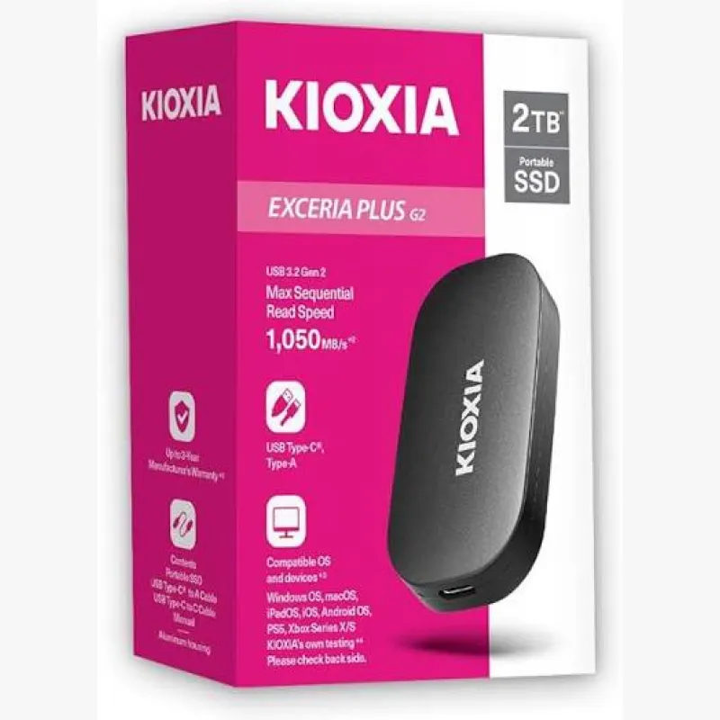 2TB KIOXIA EXCERIA PLUS G2 LXD20K002TG8