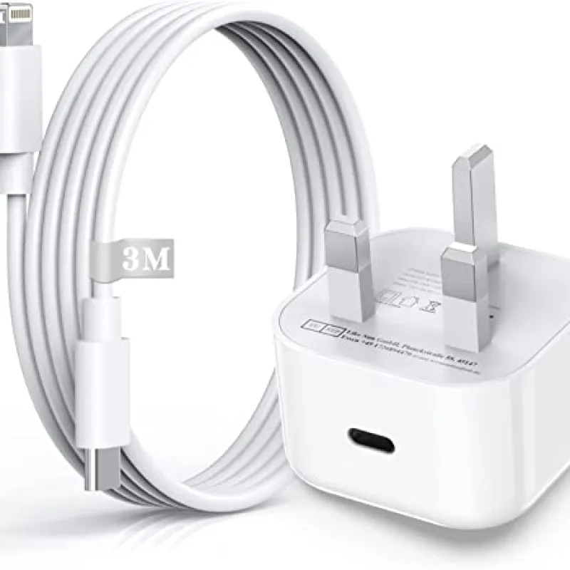 APPLE 20W USB-C POWER ADAPTER - USB-C TO LIGHTNING CABLE