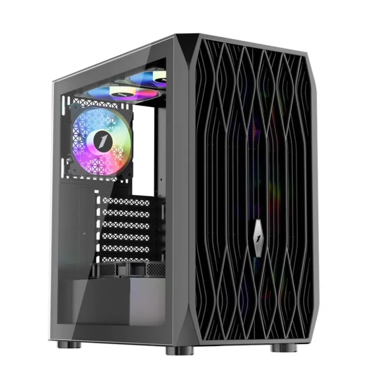 ARIYA AY7 SIYAH 750W 80+ ARGB 4X12CM FAN TEMPERLI CAM MESH USB 3.0 ATX KASA