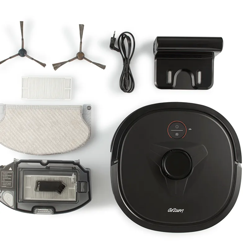 ARZUM AR4304 ROBOTEK X4 LDS AKILLI ROBOT SÜPÜRGE SİYAH