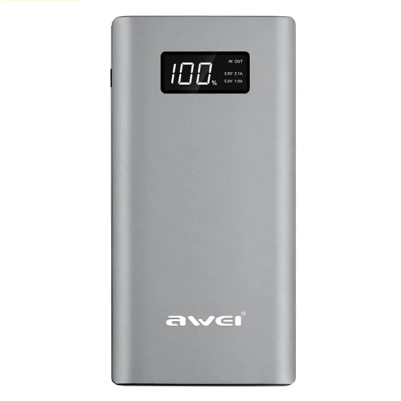 AWEI P60K 10000 MAH POWER BANK GRI