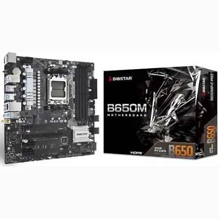 BIOSTAR B650MT AMD AM5 DDR5 6000 HDMI DP M2 mATX