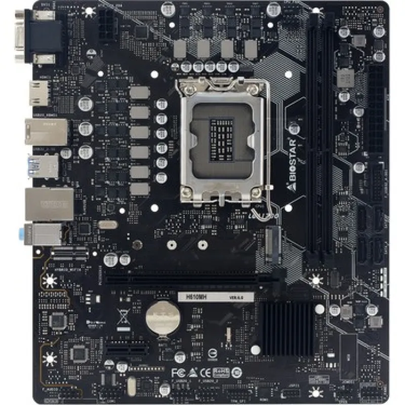 BIOSTAR H610MH D5 Intel 1700p DDR5 5600 HDMI VGA M2 mATX ANAKART
