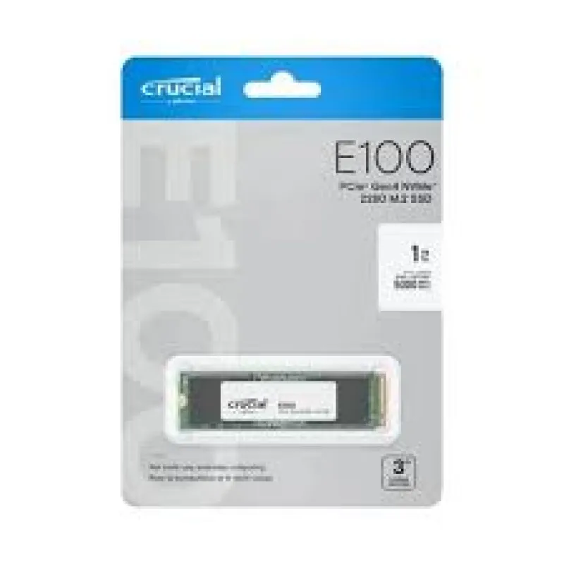 CRUCIAL 1TB E100 2280 Okuma 5000MB / Yazma 4500MB NVMe M.2 SSD