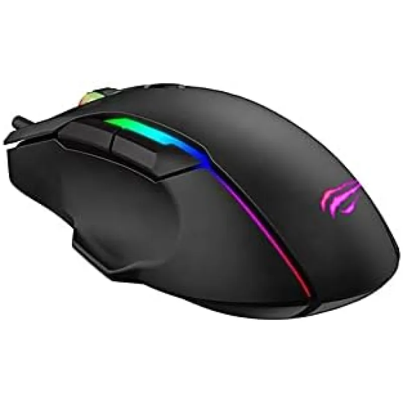 GAMENOTE MS1012A Wired RGB Gaming Mouse Black