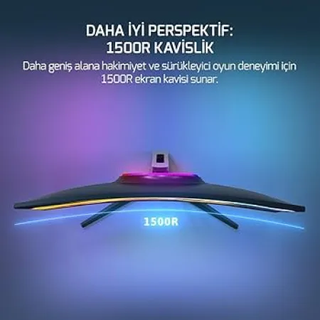 GAMEPOWER 27 VIVID V60 CURVED 0.5 Ms 240 Hz SİYAH MONITOR