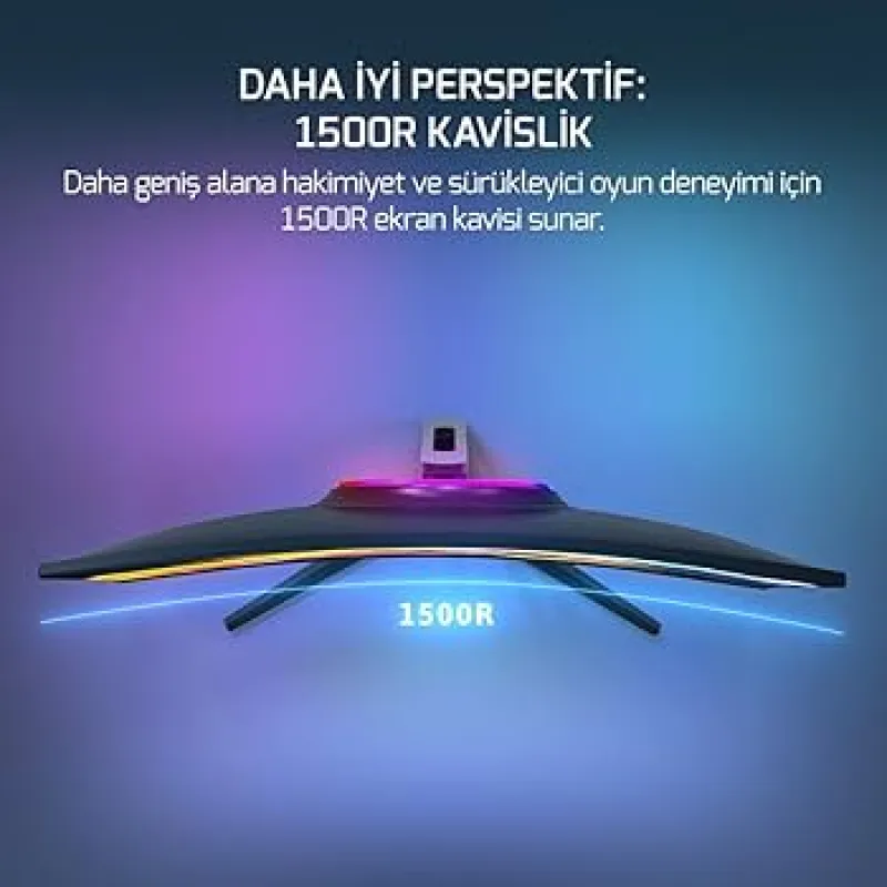 GAMEPOWER 27 VIVID V60 CURVED 0.5 Ms 240 Hz SİYAH MONITOR