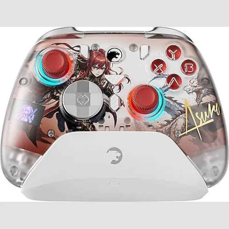 GAMEPOWER Asura Kablosuz Beyaz RGB TMR Gamepad (2.4G, Bluetooth, Kablolu)
