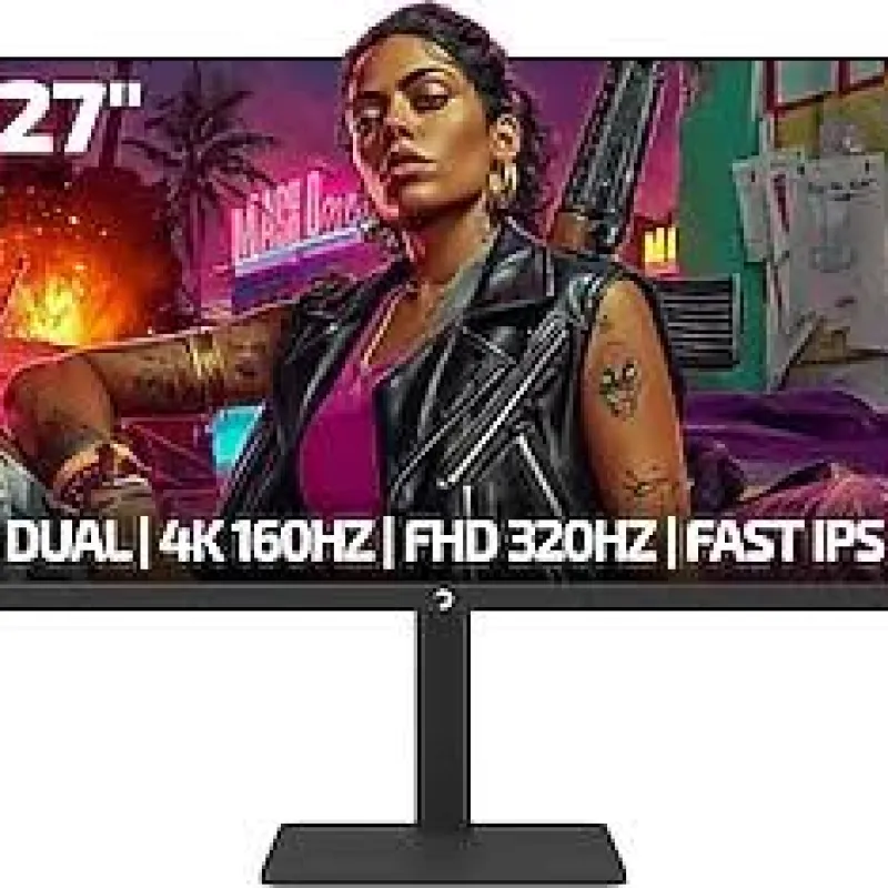 GAMEPOWER Kaze Dual 27¨ 0.5Ms 4K 160Hz - FHD 320Hz Fast IPS Pivot Dual Gaming Monitör