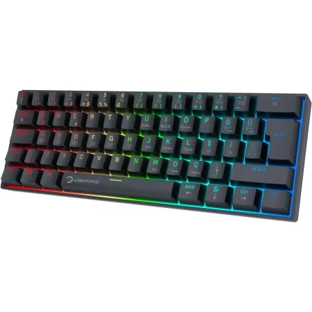 GAMEPOWER LYRA RGB 60M KLAVYE MEKANIK BLUE SWITCH SİYAH