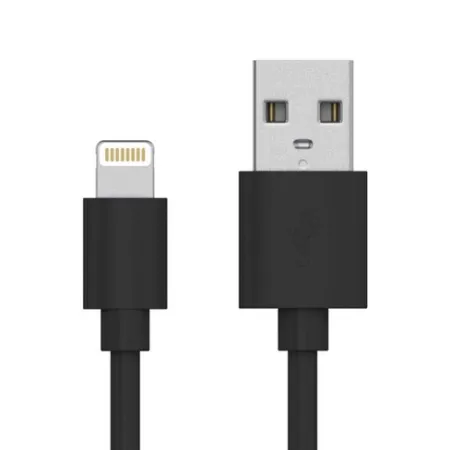 GREEN USB TO LIGHTNING CABLE BLACK