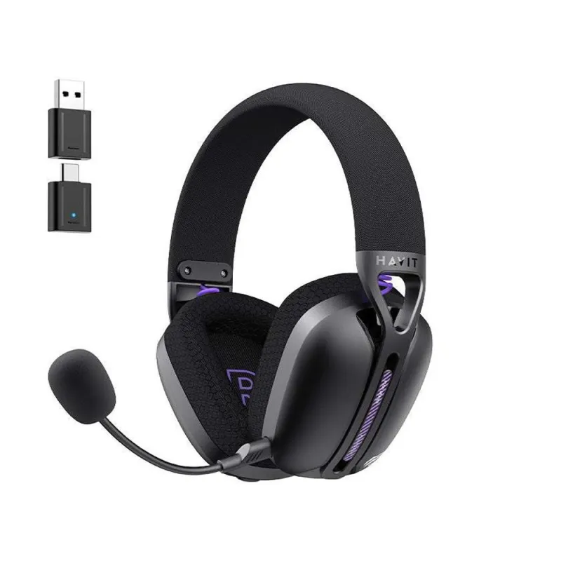 HAVİT GAMENOTE FUXI H3 PLUS KABLOSUZ SİYAH 5 MODLU BAĞLANTILI GAMİNG KULAKLIK