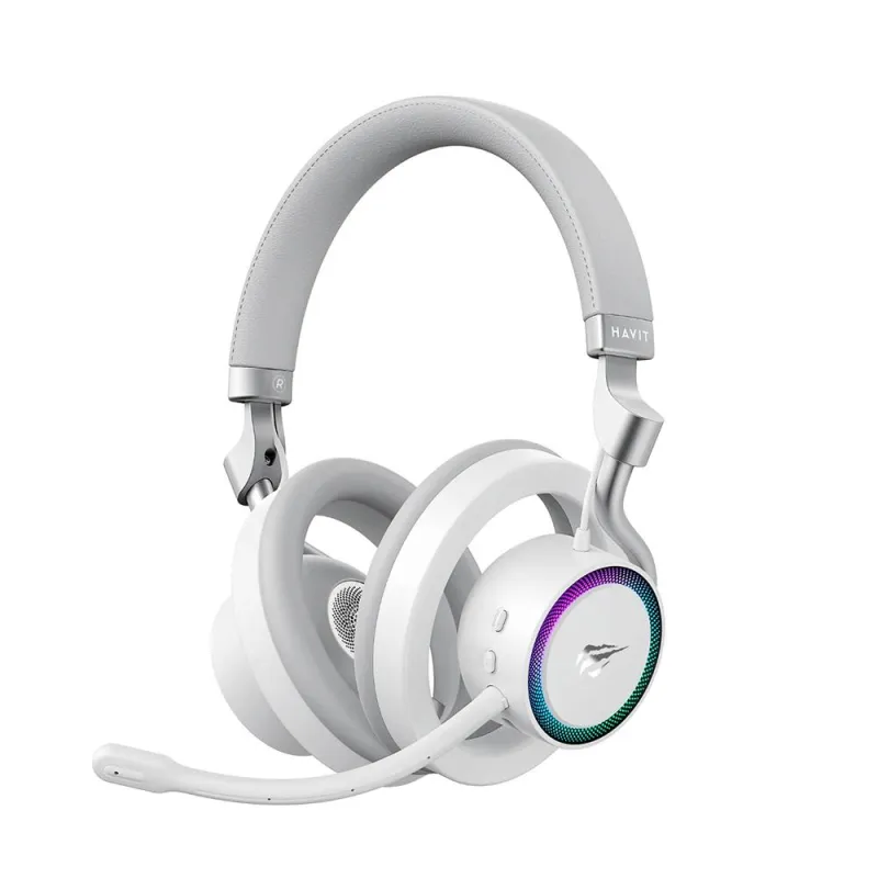 HAVİT GAMENOTE FUXİ-H8 RGB KABLOSUZ GAMİNG KULAKLIK BEYAZ