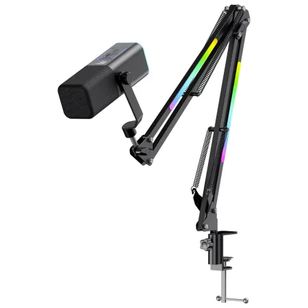 HAVİT GAMENOTE GK71 PRO RGB 24BIT 192KHZ YAYINCI MİKROFONU STANTLI SİYAH