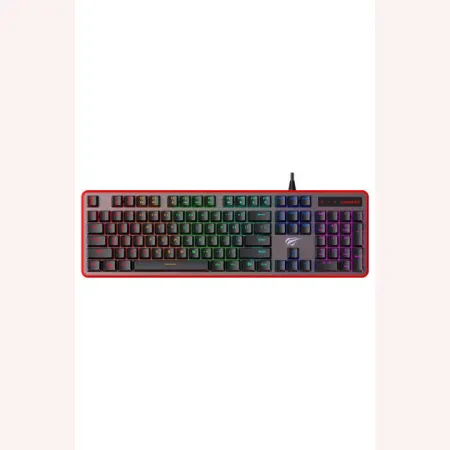 HAVİT GAMENOTE KB 870L RGB BACKLİT MEKANİK BLUE SWITCH TÜRKÇE SİYAH GAMİNG KLAVYE