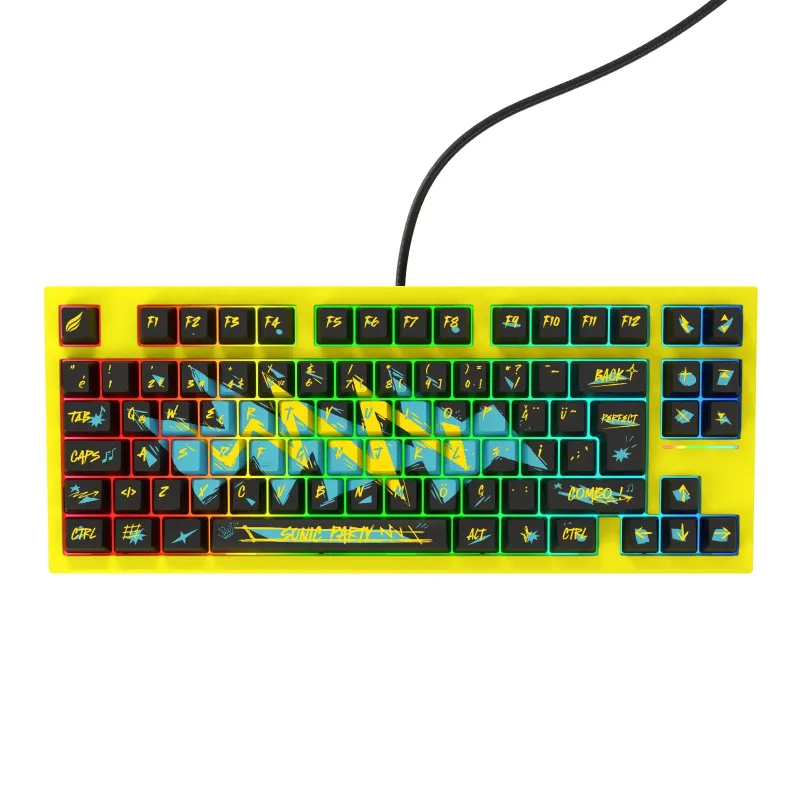 HAWK Gaming HK440 Hall Effect Manyetik Switch Rapid Trigger Sonic RGB 1k Hz 1 Ms Kablolu %75 Gaming Klavye