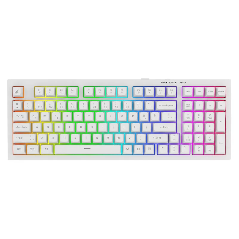 HAWK HK210W MEMBRANE RGB TYPE-C KABLOLU GAMING KLAVYE
