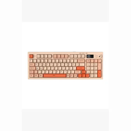 HAWK HK230P Membrane LCD RGB Kablosuz/Bluetooth Pembe Turuncu Oyuncu Klavye