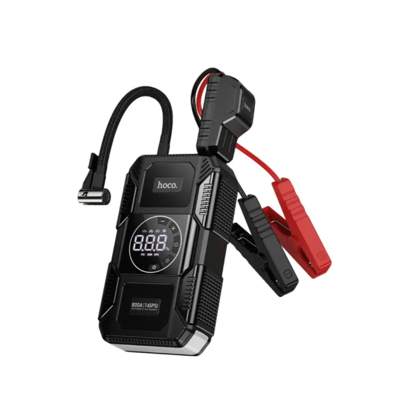 HOCO QS6 Hava Pompası ve Acil Marş Destekli 8.000mAh Powerbank