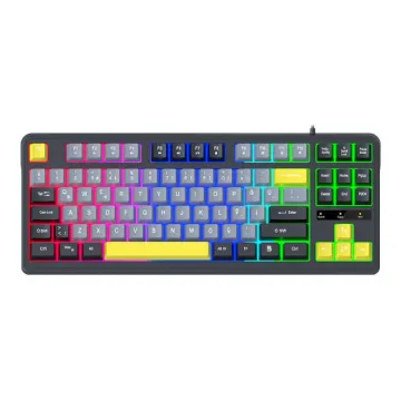 JAMES DONKEY JDK87 Rainbow Mekanik Hisli Membran Türkçe Q Gaming 87 Tuş Siyah Klavye