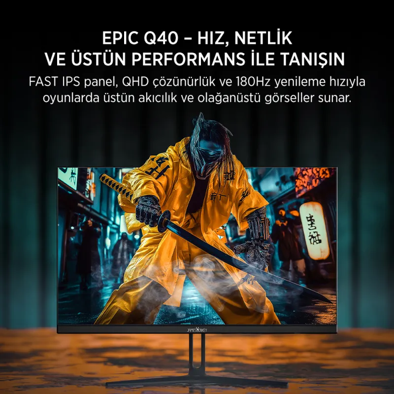 JAMES DONKEY JAMESDONKEY EPIC Q40 27" 180 HZ QHD 0.5 MS 2560x1440 FAST IPS GAMING MONITOR