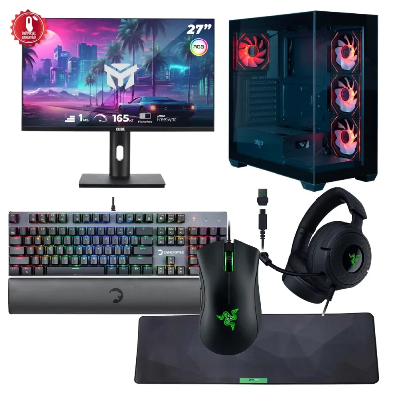 LANSMAN BUNDLE CORE i9-14900KF 64 GB DDR5 RAM 16GB RTX5080 2TB SSD 1050W Gaming Oyuncu Bilgisayarı