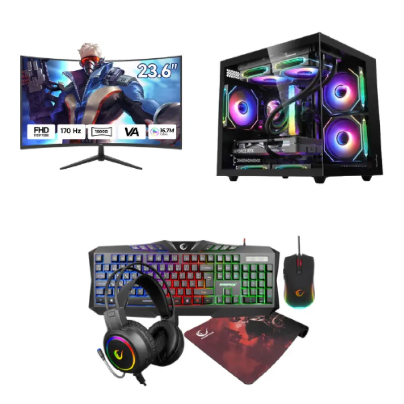 LANSMAN GAMING BUNDLE RYZEN 5-7500F/16 GB DDR5 RAM/ 1 TB SSD/ 8 GB RTX 5050/24" Monitör