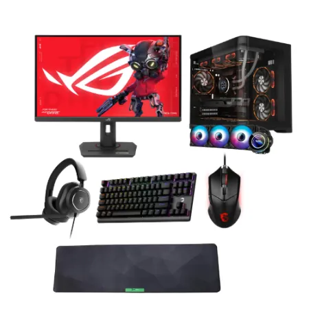 LANSMAN GAMING BUNDLE RYZEN 7-9800X3D 64 GB RAM DDR5 32 GB RTX 5090 2 TB SSD 1250W 80+ GOLD PSU