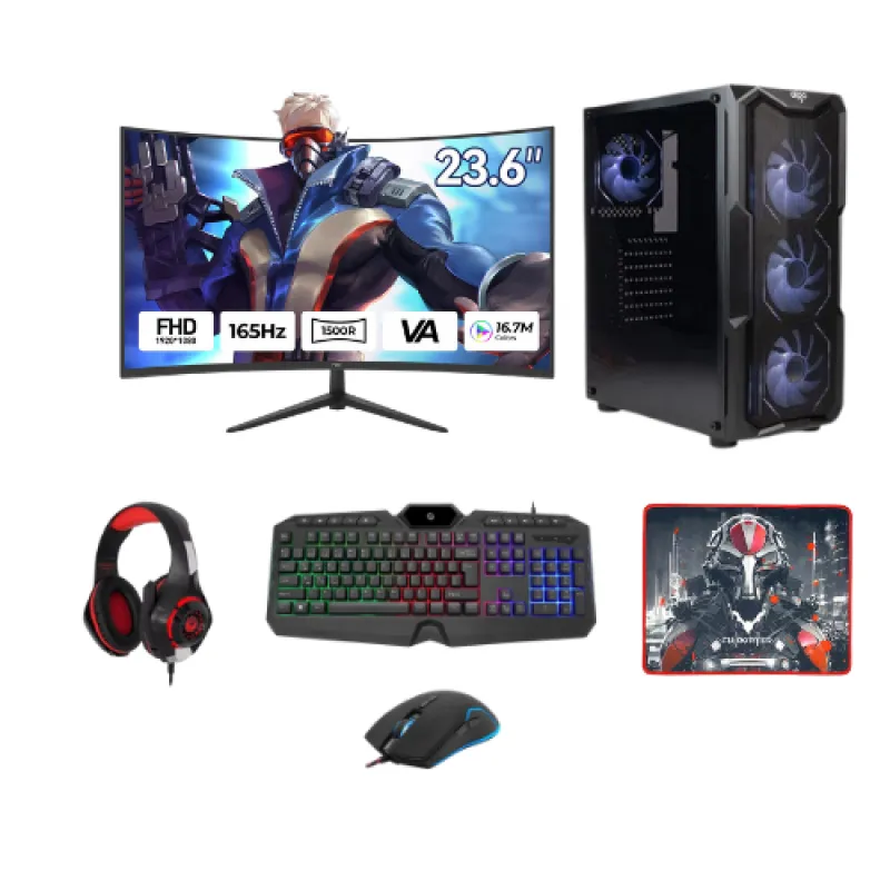 LANSMAN GAMING PC INTEL i5-14400F/32 GB DDR5 RAM/1 TB NVME SSD/8 GB RTX 5050/650W 80+ BRONZE/24" MONİTÖR