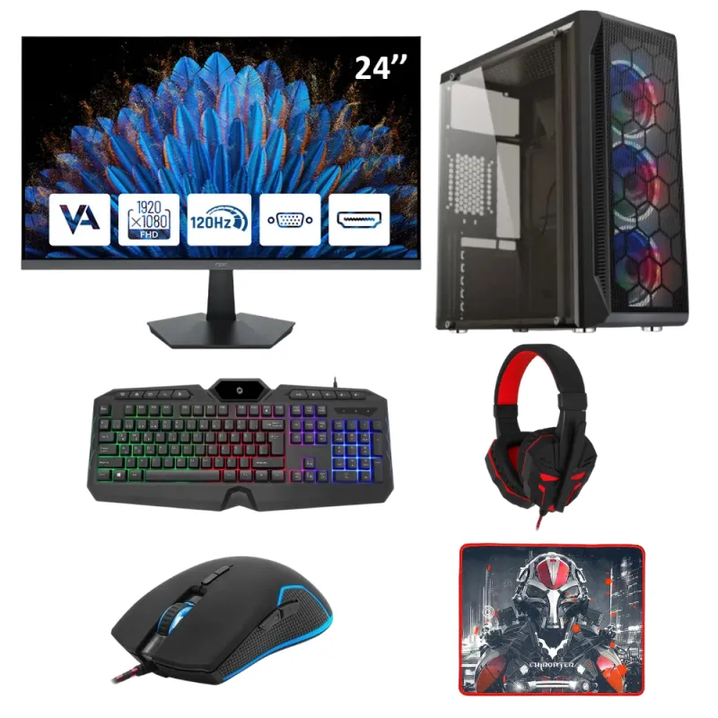 LANSMAN OEM BUNDLE RYZEN 5 5500-4 GB RX 550-16 GB DDR4 RAM-512 GB SSD NVME GAMING EKİPMAN