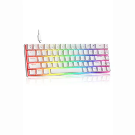 MAGEGEE MK-BOX MEKANIK KABLOLU RGB PUDDING RED SWITCH BEYAZ GAMING KLAVYE