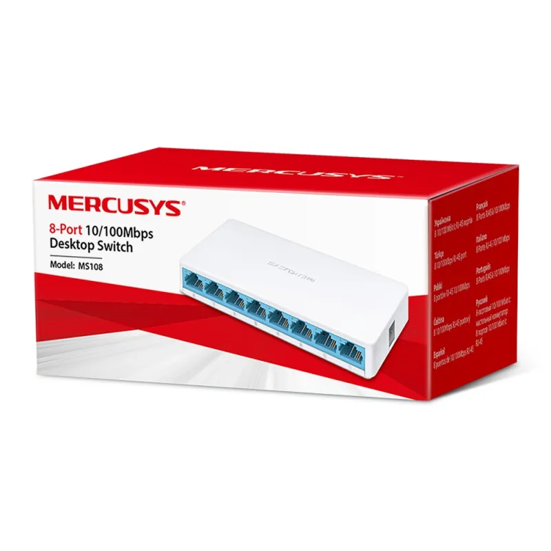 MERCUSYS MS108 8 PORT 10/100Mbps SWITCH