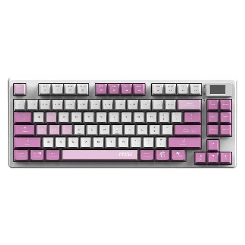 MSI FORGE GK600 TKL WIRELESS VIOLET RGB Kablosuz Hotswap Türkçe Mekanik Gaming Klavye