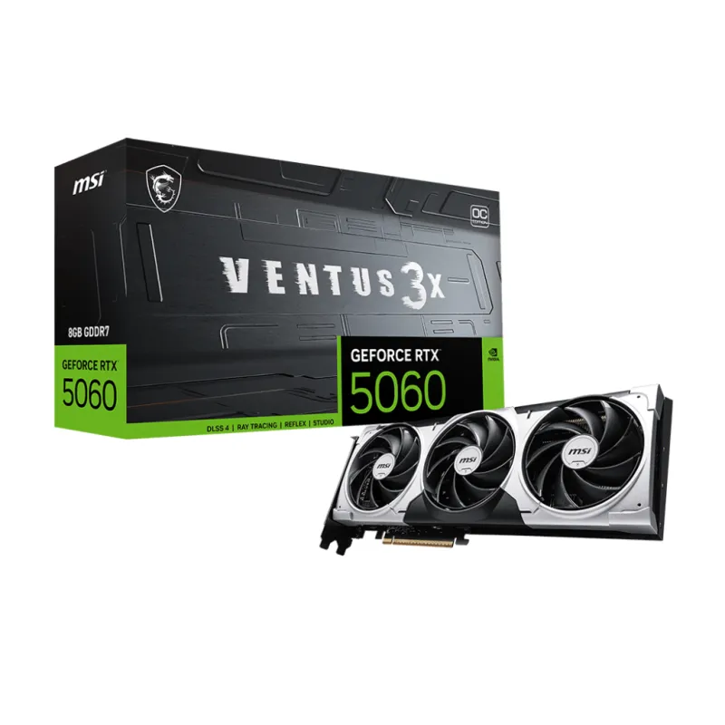 MSI GEFORCE RTX 5060 8GB VENTUS 3X OC 128 BIT