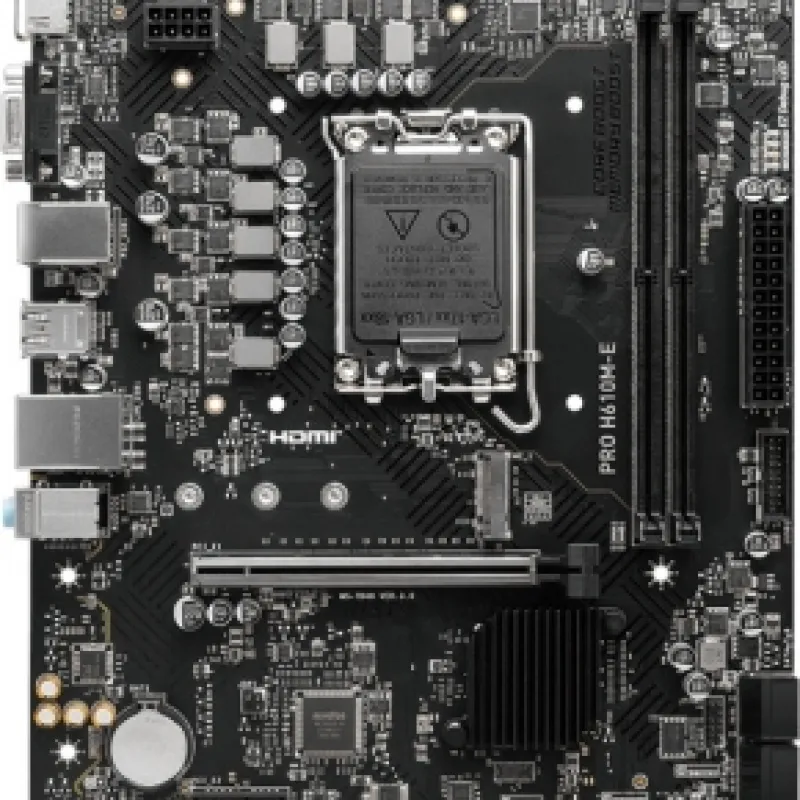 MSI PRO H610M-E 5600 MHZ DDR5 HDMI M.2 1700 PIN