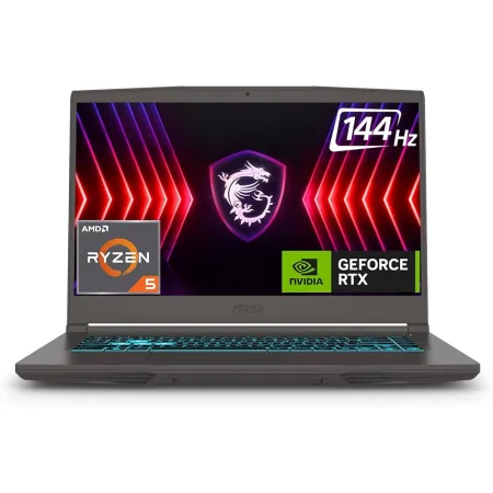 MSI THIN A15 B7UCX AMD RYZEN 5-7535HS 8 GB RAM 512GB SSD 15.6 INCH FHD 144Hz NVIDIA 4GB RTX2050 DOS