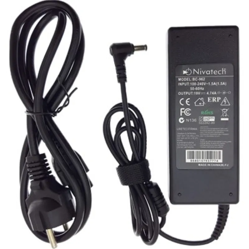 NIVATECH BC962 STANDART 19V 4.74A LAPTOP ADAPTER