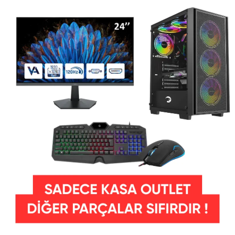 OUTLET INTEL i5-9400F 16 GB RAM-256 GB NVMe SSD-6 GB GTX 1660Ti - GAMING EKİPMAN