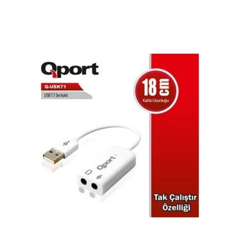 QPORT Q-USK71 USB TO 7.1 SES KARTI