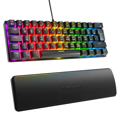 RAMPAGE Ally K11 Siyah Bilek Destekli Blue Switch Mekanik Kablolu Gaming Klavye