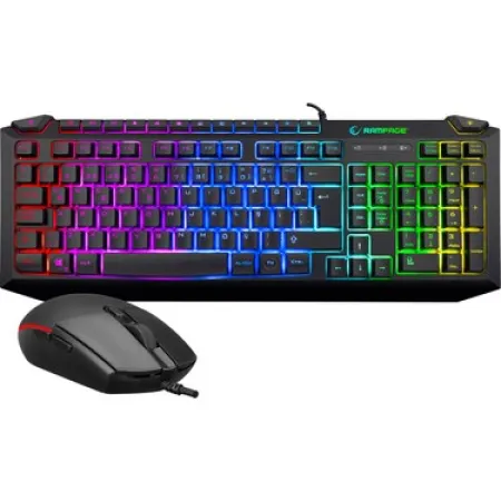 RAMPAGE KB-R310 BROKER V2 Siyah Usb 12800 DPI Oyuncu Klavye + Mouse Set