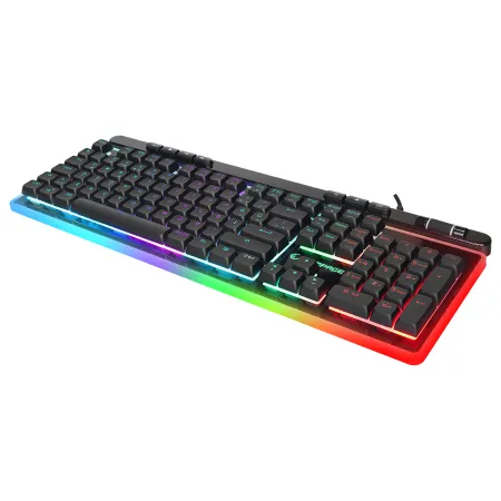 RAMPAGE SHINE K14 Siyah USB RGB Backlight Membrane Gaming Oyuncu Klavye