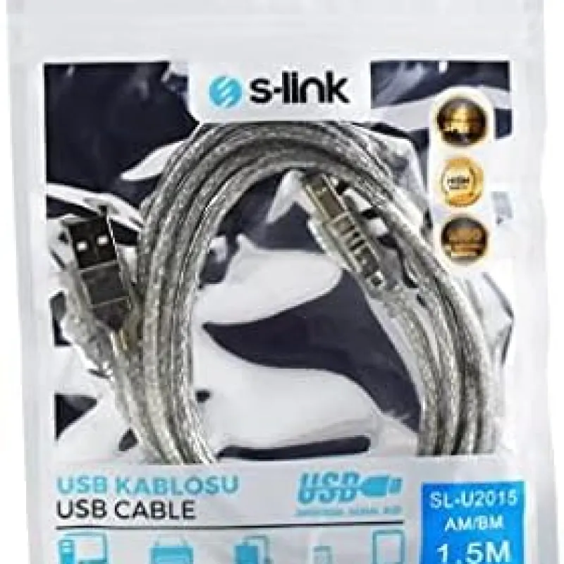 S-LINK SL-U2015 USB 1.5M PRINTER KABLO