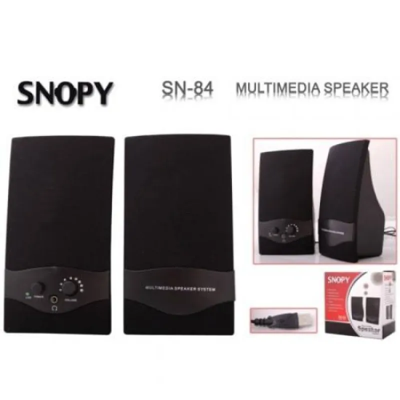 SNOPY SN-84 1+1 SİYAH USB HOPARLÖR