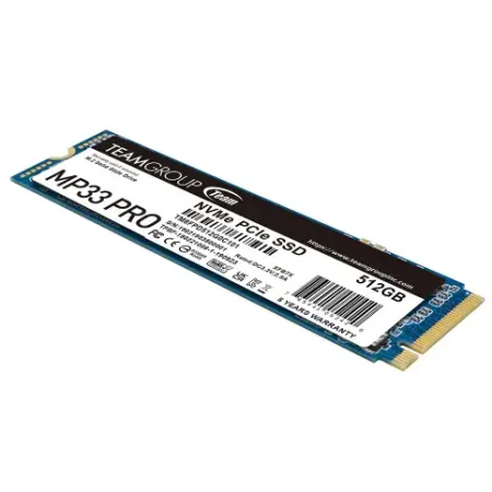 TEAM MP33 PRO 512GB 2400/2100MB/s NVMe PCIe GEN3x4 M.2 SSD DISC
