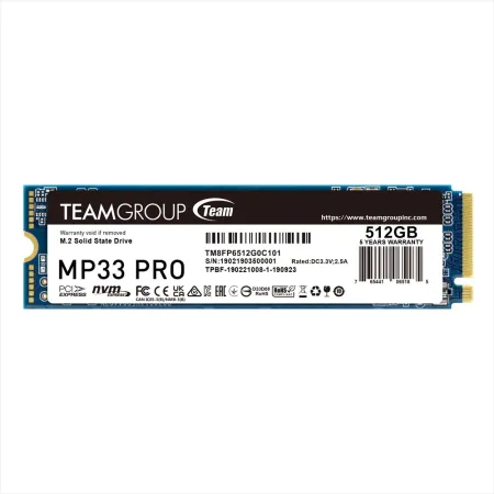 TEAMGROUP TEAM MP33 PRO 512GB 3500/3000MB/s NVMe PCIe Gen3x4 M.2 SSD