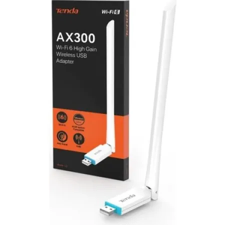 TENDA U2 AX300 HIGH GAIN WIFI6 USB ADAPTÖR